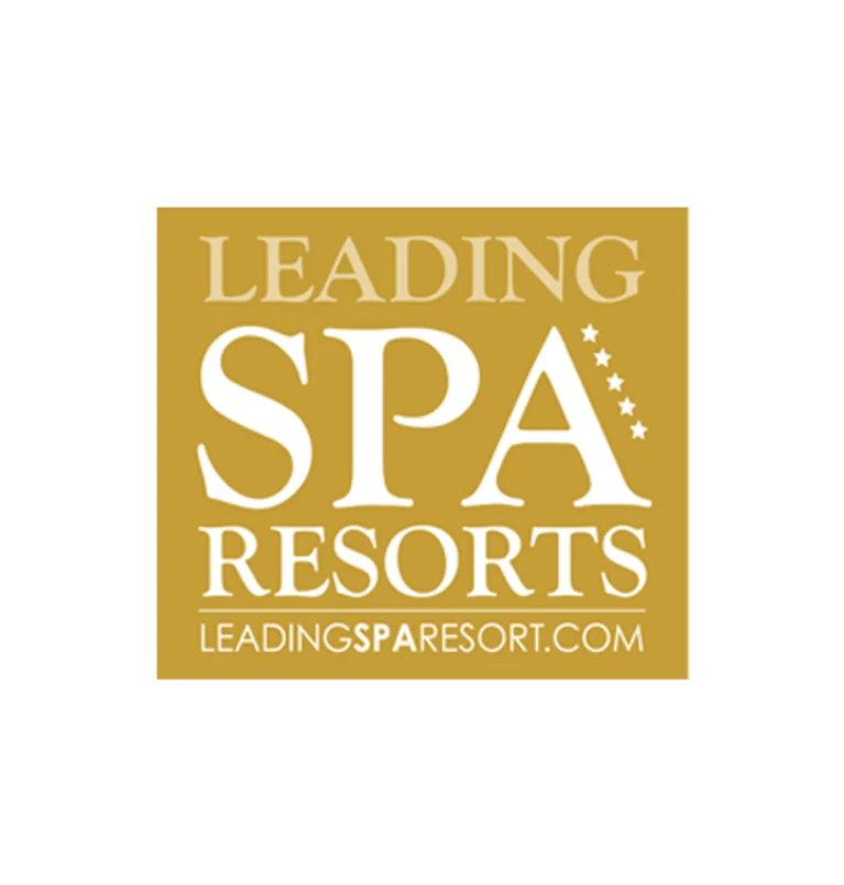 Logo der Leading Spa Resorts mit Sternen und Webadresse