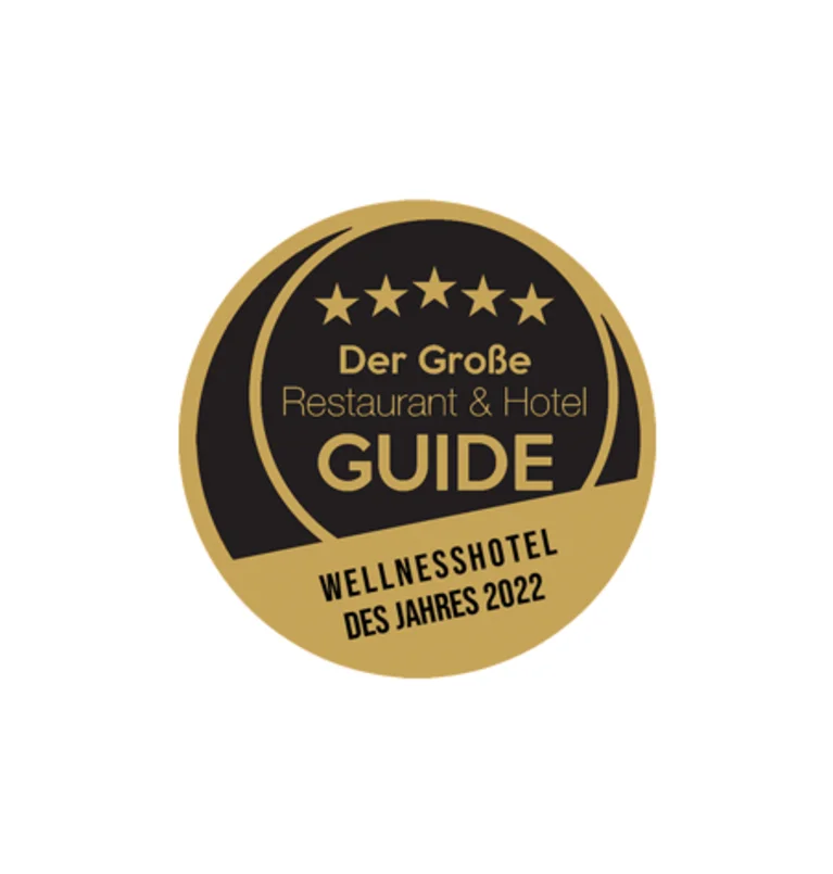 Gold-Auszeichnung für Wellnesshotel des Jahres 2022 vom Restaurant & Hotel Guide
