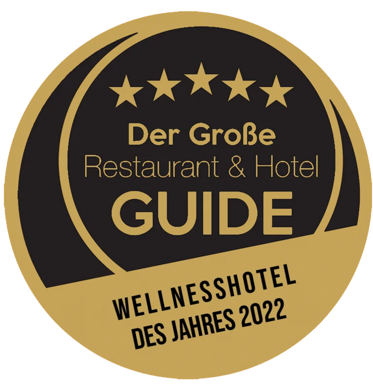 Siegel Wellnesshotel des Jahres 2022 vom Großen Restaurant & Hotel Guide